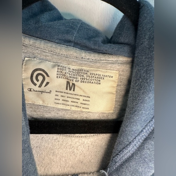 Men’s Champion Hoodie Sweatshirt—size M blue - Picture 5 of 5